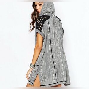 Free People Forever Yours Hooded Tunic size small